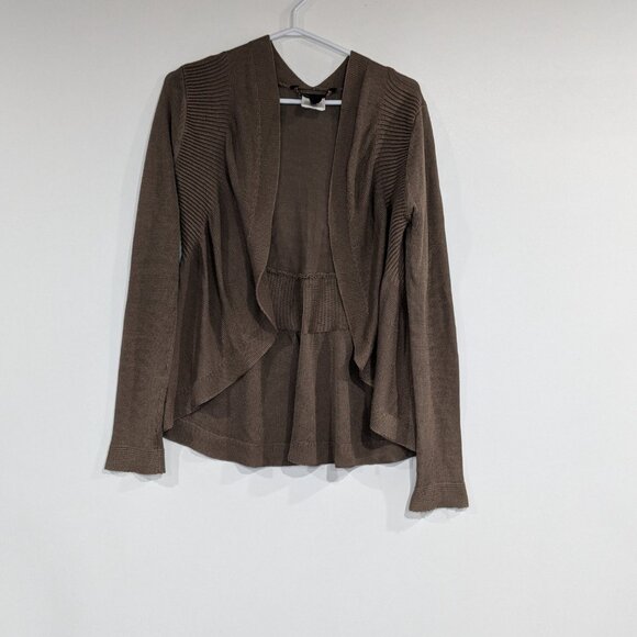 BCBG Max Azria Hanna Cardigan Sweater Beige Tan Size Small - Picture 2 of 4